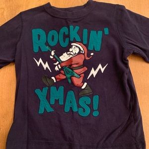 Gymboree “Rockin’ Xmas” Santa long-sleeved shirt